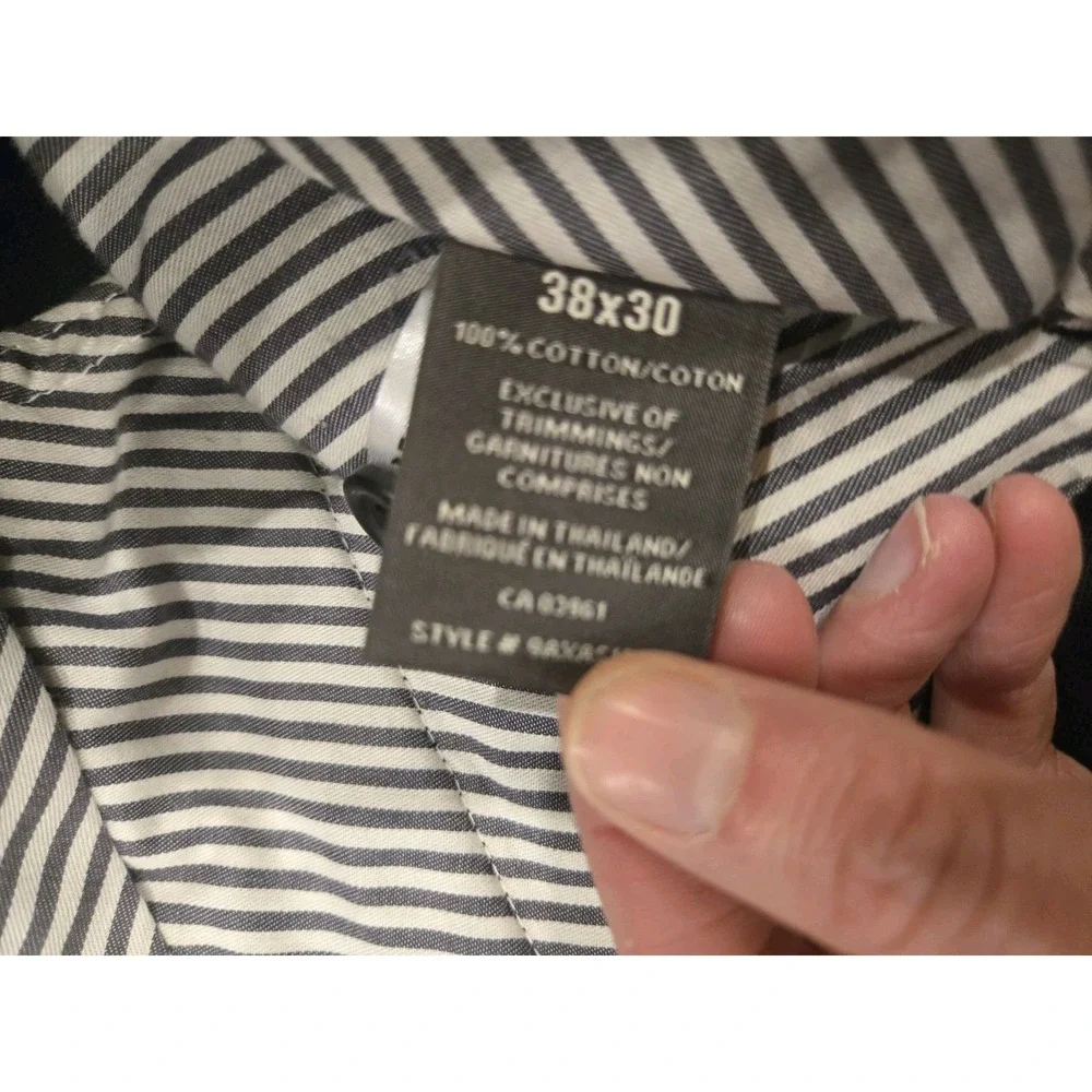 NEW‎ Denver Hayes 38 x 30 Navy Blue Never Iron Easy Care Dress Pants